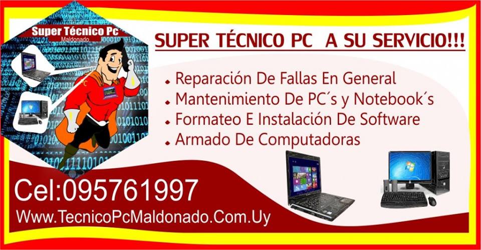 Tecnico Pc Y Notebook Maldonado